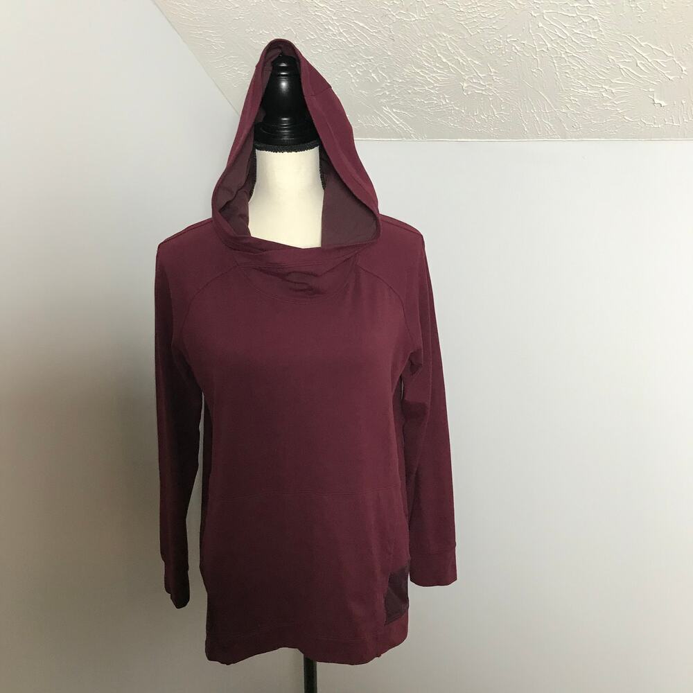 Lululemon Starting Place Hoodie 6 Garnet Red Pullover Thumbholes Athletic - Picture 3 of 12